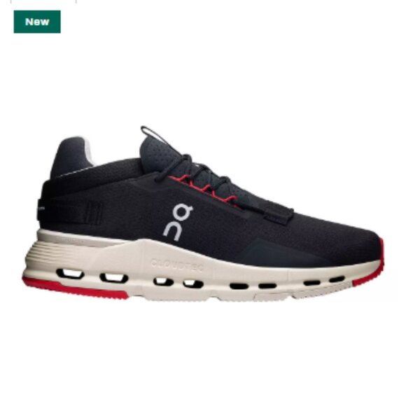 On Cloudnova 2 for Men – Black/Red